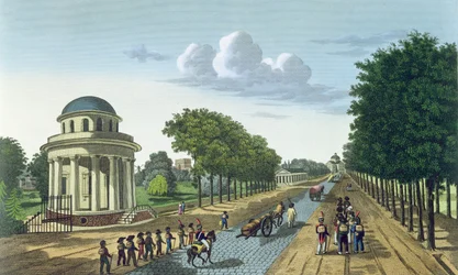 Parc Monceaux, ok. 1815-20 (kolor grawerowany)